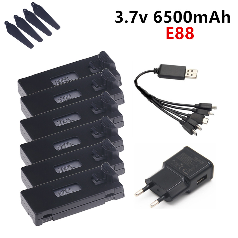 Drone Rc E99 - 3.7V 6500mAh Lipo Batterij Voor E88