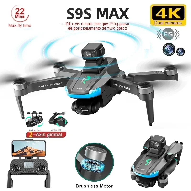 Drone Rc Plegable - NIEUWE S9S MAX MINI Drone 4K