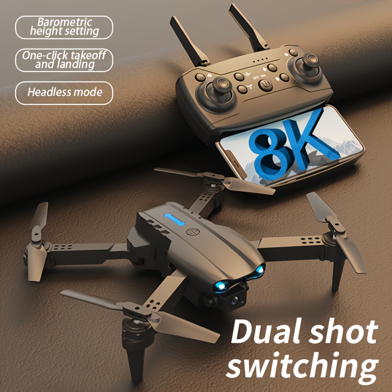 Drone Rc E99 - E99 opvouwbare RC-drone met dubbele 8K-camera's,