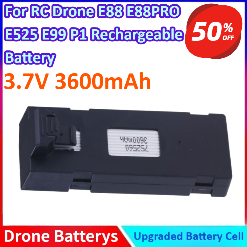Drone Rc E99 - 3.7V 3600mAh Nieuwe Li-Ion Batterij voor