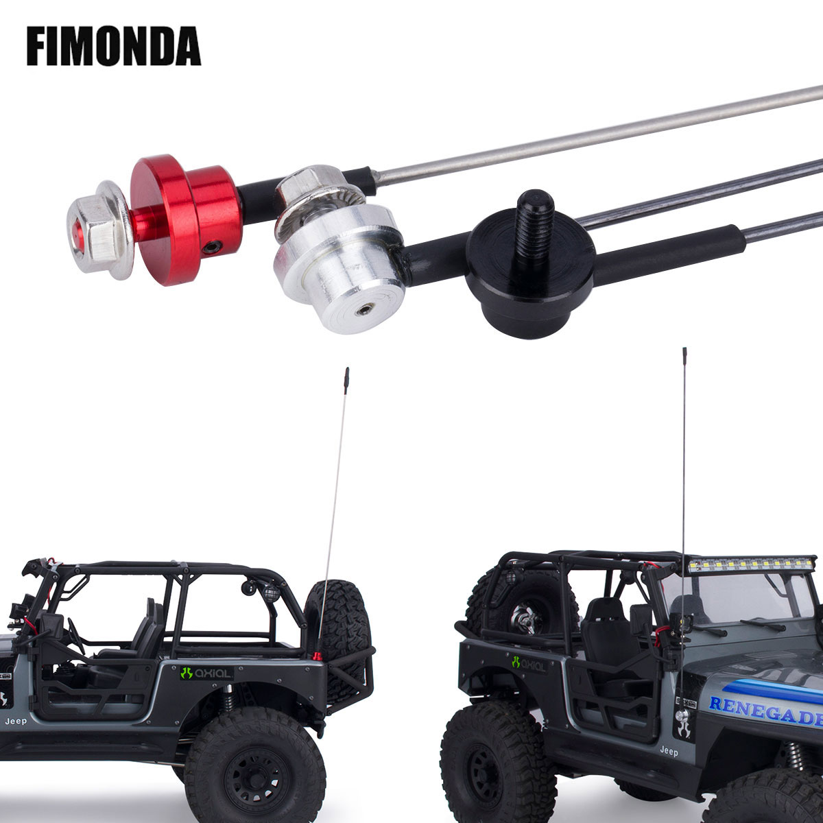 Rc Car Body Shell - 50 cm Metalen Verstelbare Simulatie Antenne