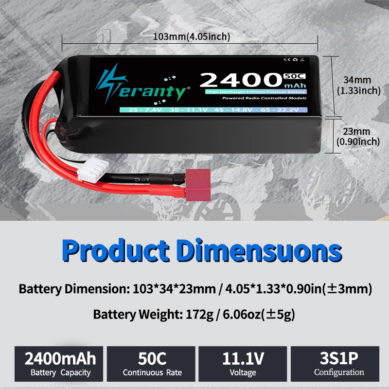 TERANTY 3S 2200/2400/2600mAh L - Drone Rc Truck recensie en prijs