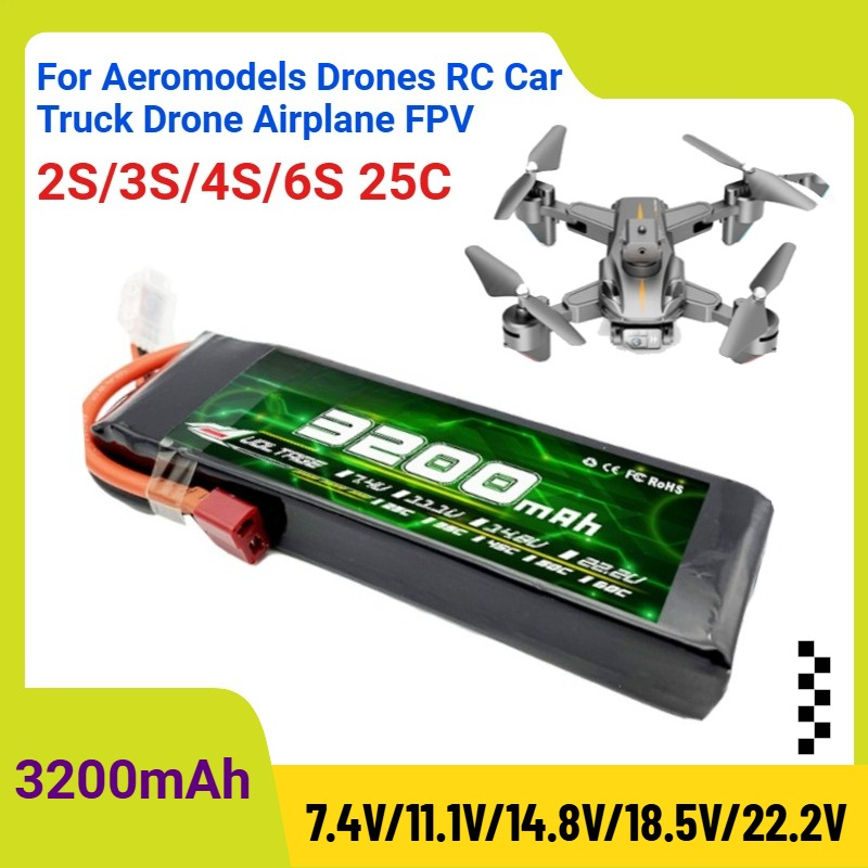 3200mAh 2S/3S/4S/6S 25C 7.4V/1 - Drone Rc Truck recensie en prijs