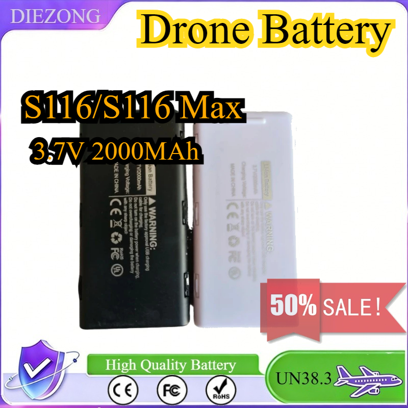 3.7V 2000mAh Batterij voor S11 - Drone Rc S116 recensie en prijs