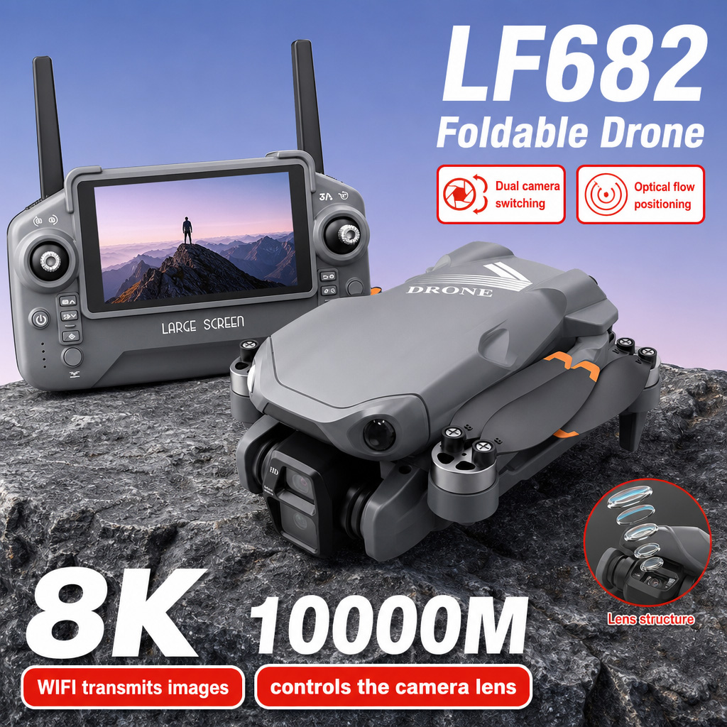 Luchtfoto LF682 Drone 8K HD Du - Drone Rc Plegable recensie en prijs