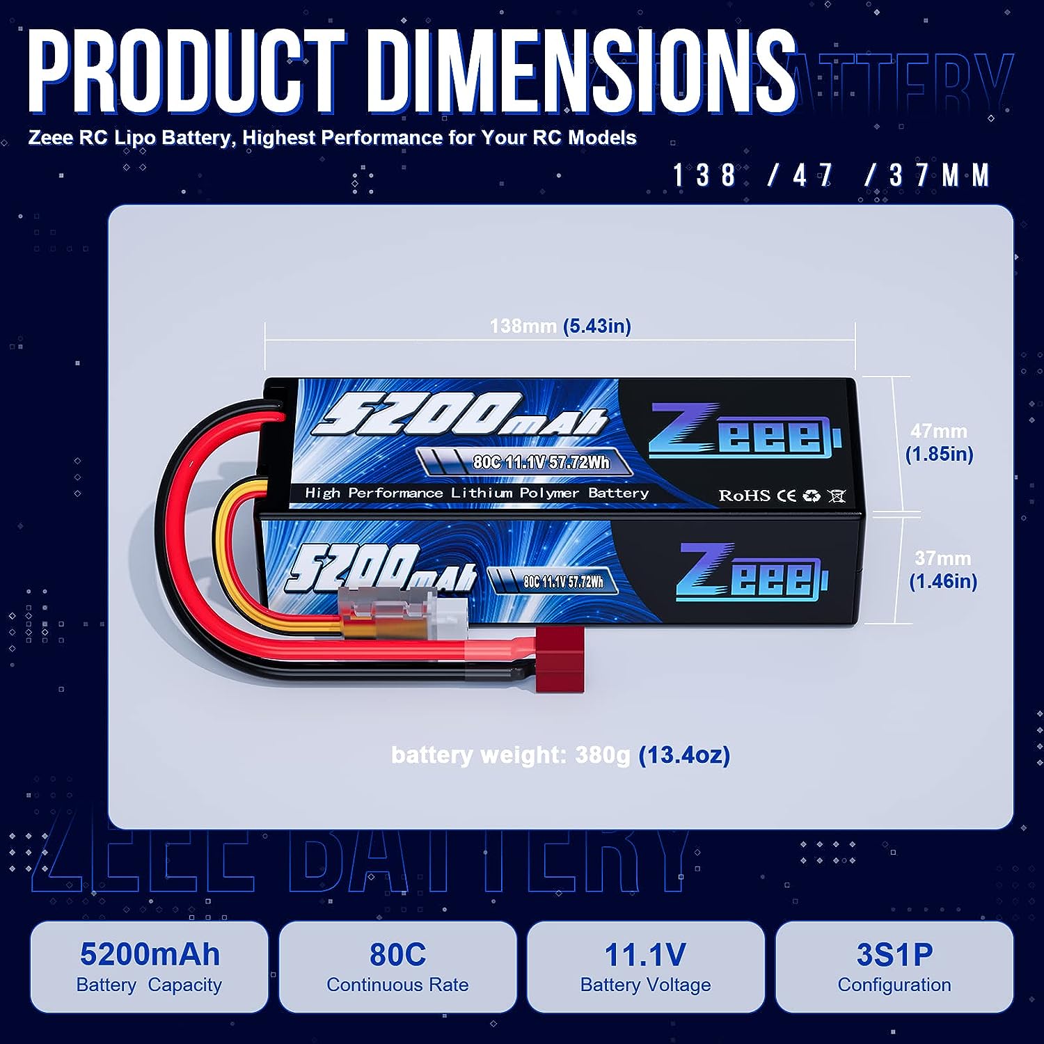 1/2pcs Zeee 3S 5200mAh Lipo Ba - Drone Rc Truck recensie en prijs